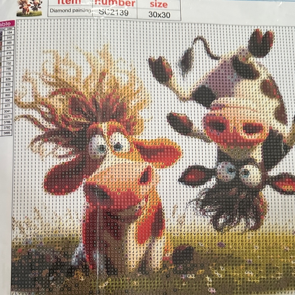 Host Support Diamond Art Kit a Couple of Wild & Crazy Cows